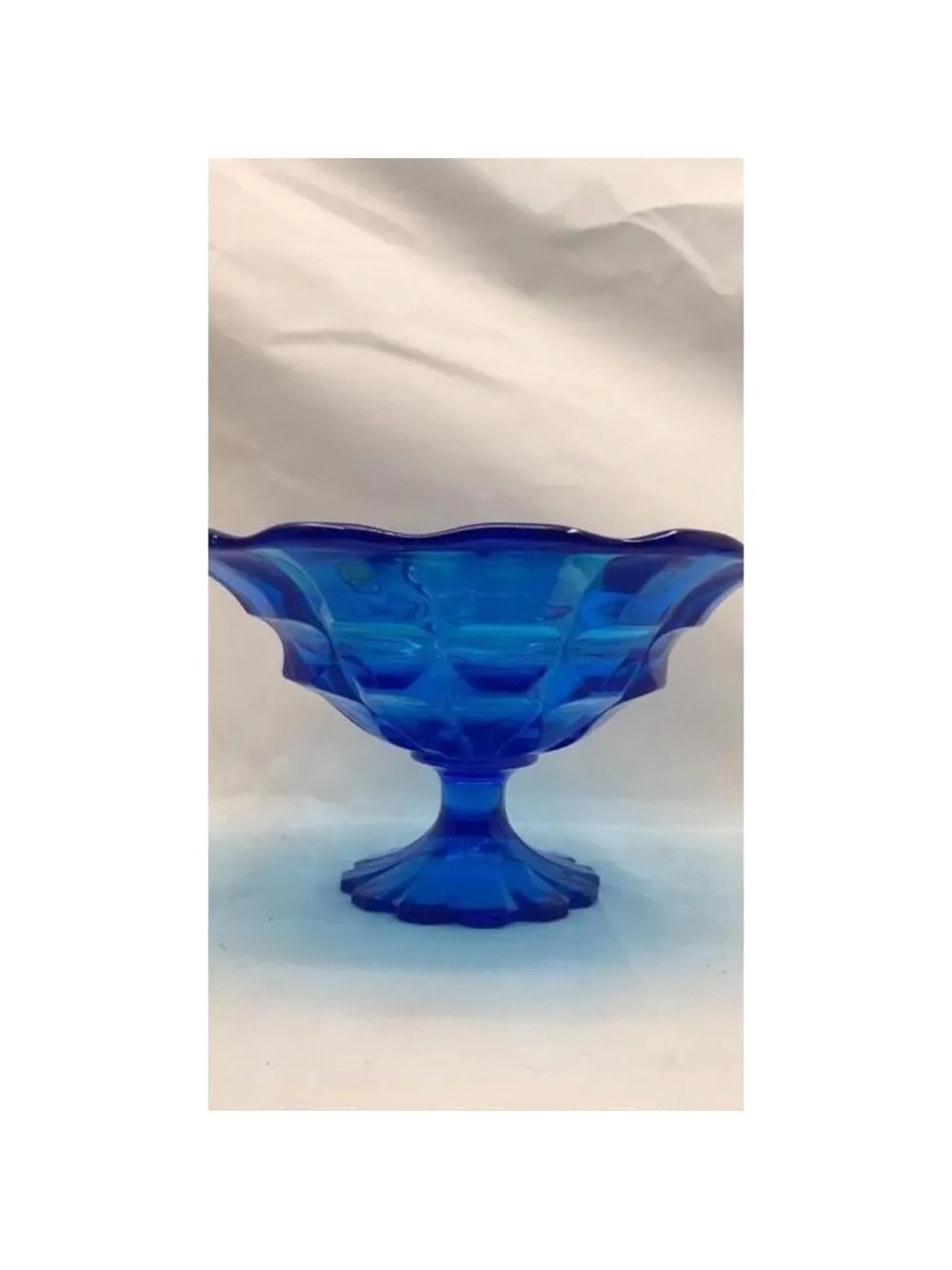 Fenton Blue Glass Bowl, Authentic